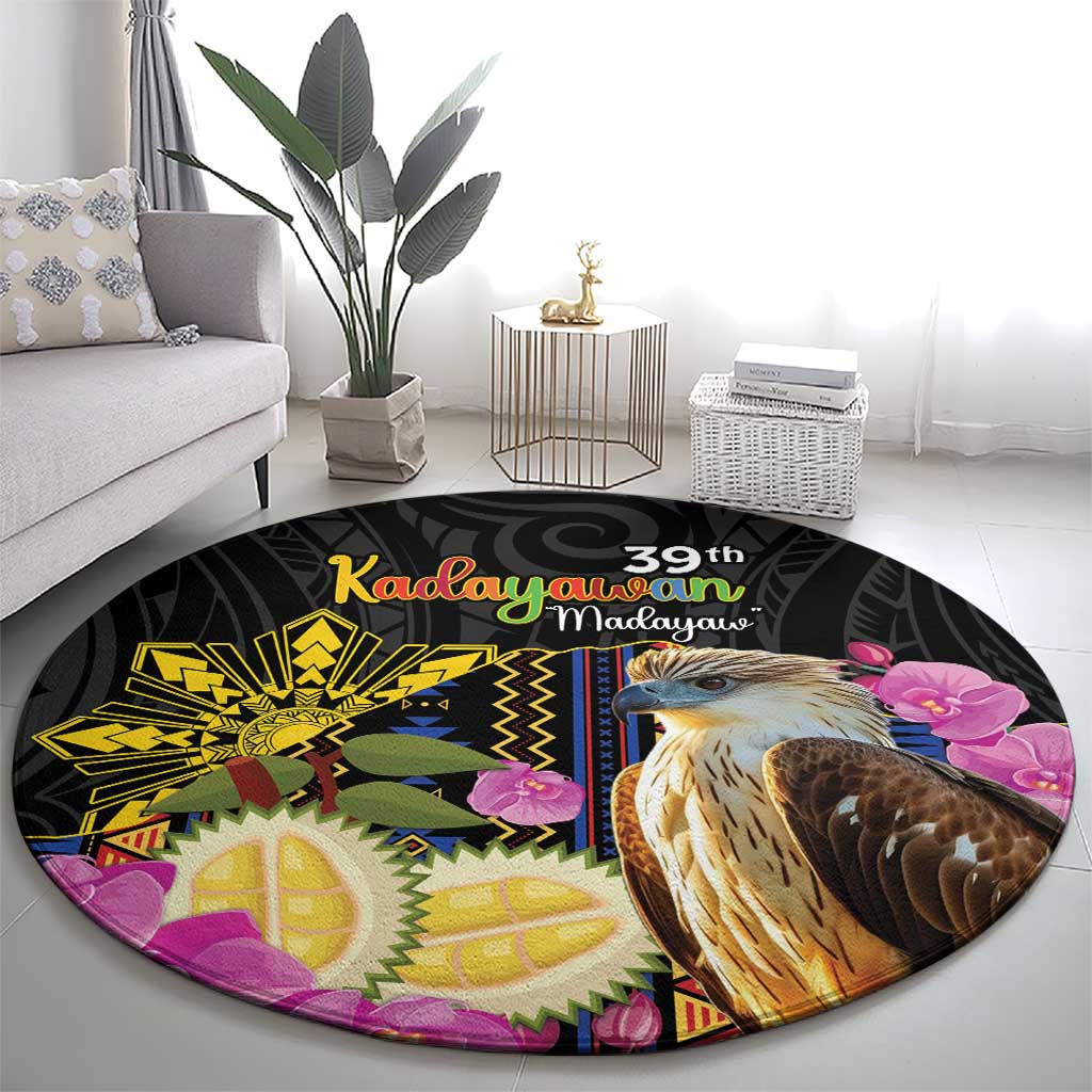 Kadayawan Philippines Round Carpet Filipino Eagle Happy 39th Anniversary
