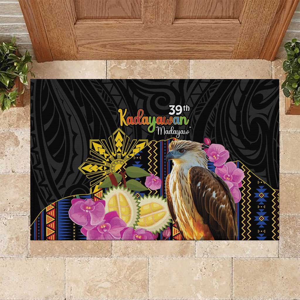 Kadayawan Philippines Rubber Doormat Filipino Eagle Happy 39th Anniversary