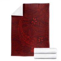 Oxblood Polynesia Blanket Hawaiian Tribal Hammerhead Shark Tattoo LT14 - Polynesian Pride