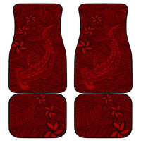 Oxblood Polynesia Car Mats Hawaiian Tribal Hammerhead Shark Tattoo