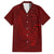 Oxblood Polynesia Family Matching Long Sleeve Bodycon Dress and Hawaiian Shirt Hawaiian Tribal Hammerhead Shark Tattoo