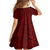 Oxblood Polynesia Family Matching Short Sleeve Bodycon Dress and Hawaiian Shirt Hawaiian Tribal Hammerhead Shark Tattoo