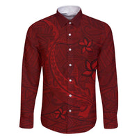 Oxblood Polynesia Family Matching Short Sleeve Bodycon Dress and Hawaiian Shirt Hawaiian Tribal Hammerhead Shark Tattoo