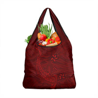 Oxblood Polynesia Grocery Bag Hawaiian Tribal Hammerhead Shark Tattoo LT14 1-pack One Size Oxblood - Polynesian Pride