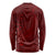 Oxblood Polynesia Long Sleeve Shirt Hawaiian Tribal Hammerhead Shark Tattoo