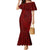 Oxblood Polynesia Mermaid Dress Hawaiian Tribal Hammerhead Shark Tattoo