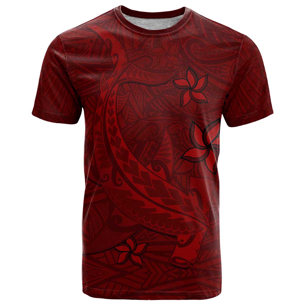 Oxblood Polynesia T Shirt Hawaiian Tribal Hammerhead Shark Tattoo