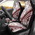 Polynesian Tropical Flowers Oxblood Color Car Seat Cover