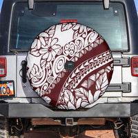 Polynesian Tropical Flowers Oxblood Color Spare Tire Cover LT14 Oxblood - Polynesian Pride