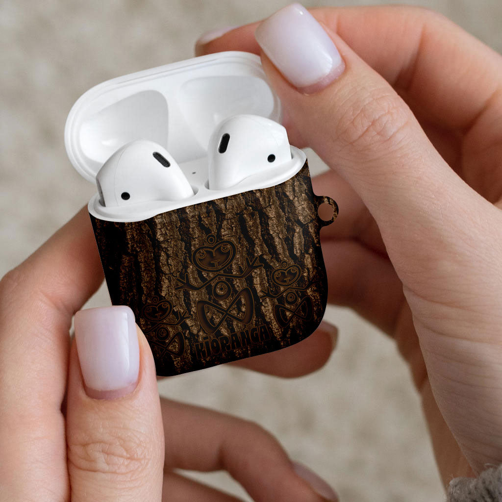 Kioranga Moriori New Zealand AirPods Case Kopi Rakau Carving Art LT14 - Polynesian Pride