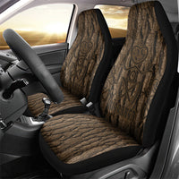 Kioranga Moriori New Zealand Car Seat Cover Kopi Rakau Carving Art LT14 - Polynesian Pride