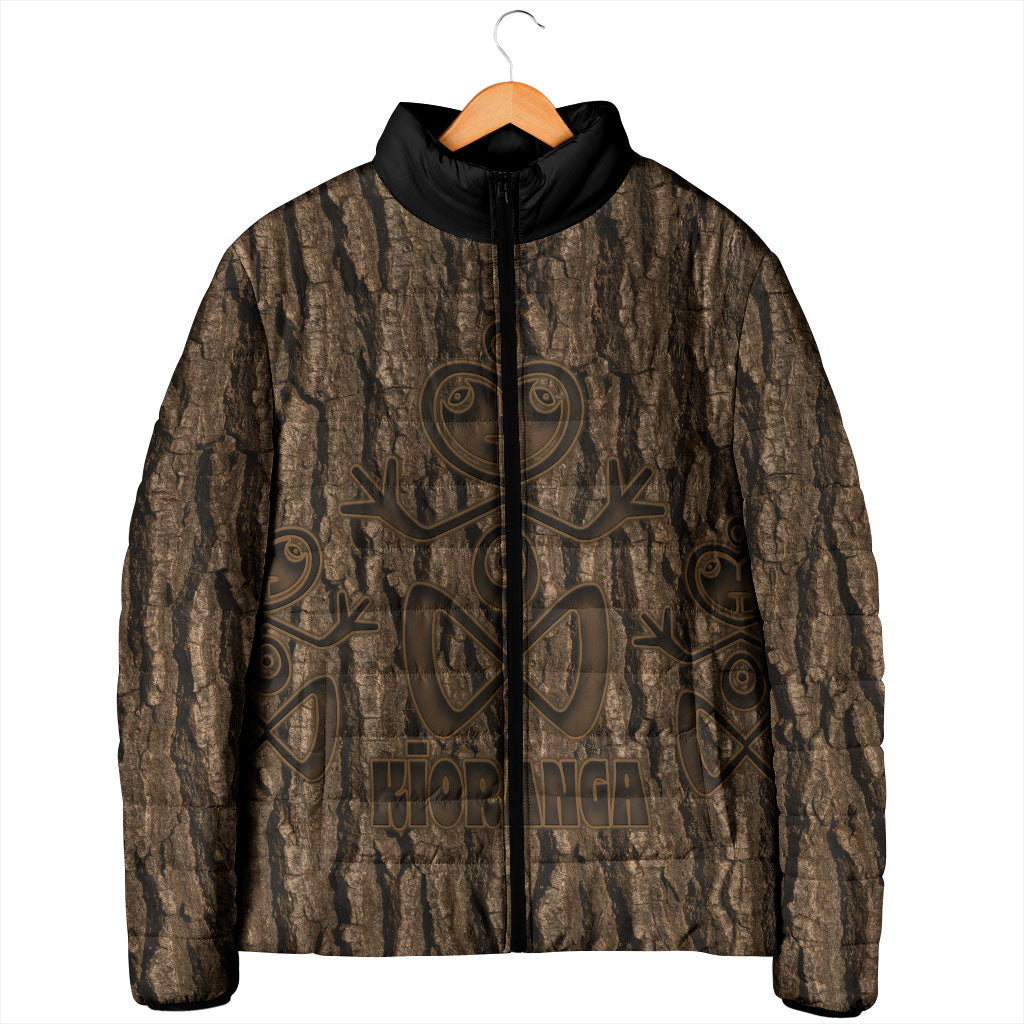 Kioranga Moriori New Zealand Padded Jacket Kopi Rakau Carving Art LT14 - Polynesian Pride