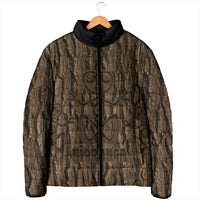 Kioranga Moriori New Zealand Padded Jacket Kopi Rakau Carving Art LT14 - Polynesian Pride