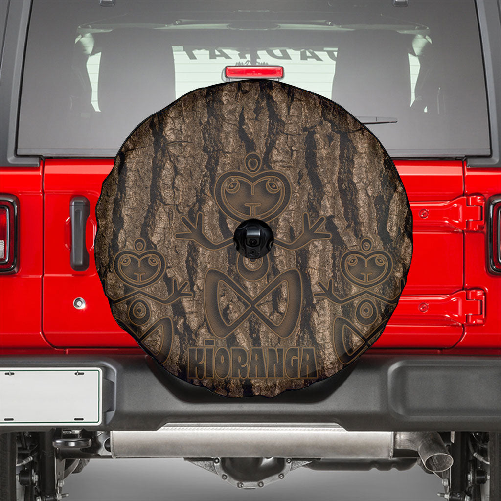 Kioranga Moriori New Zealand Spare Tire Cover Kopi Rakau Carving Art LT14 - Polynesian Pride