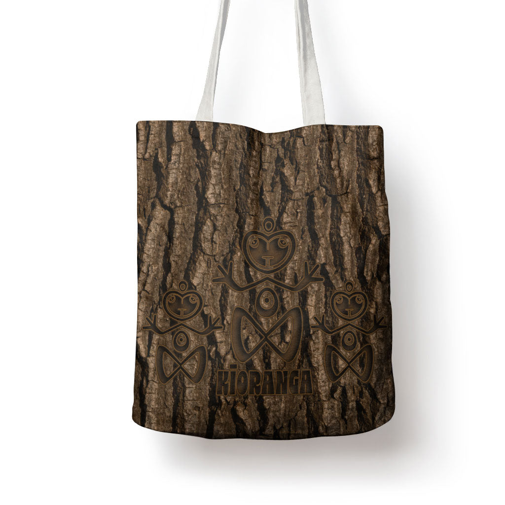 Kioranga Moriori New Zealand Tote Bag Kopi Rakau Carving Art LT14 - Polynesian Pride