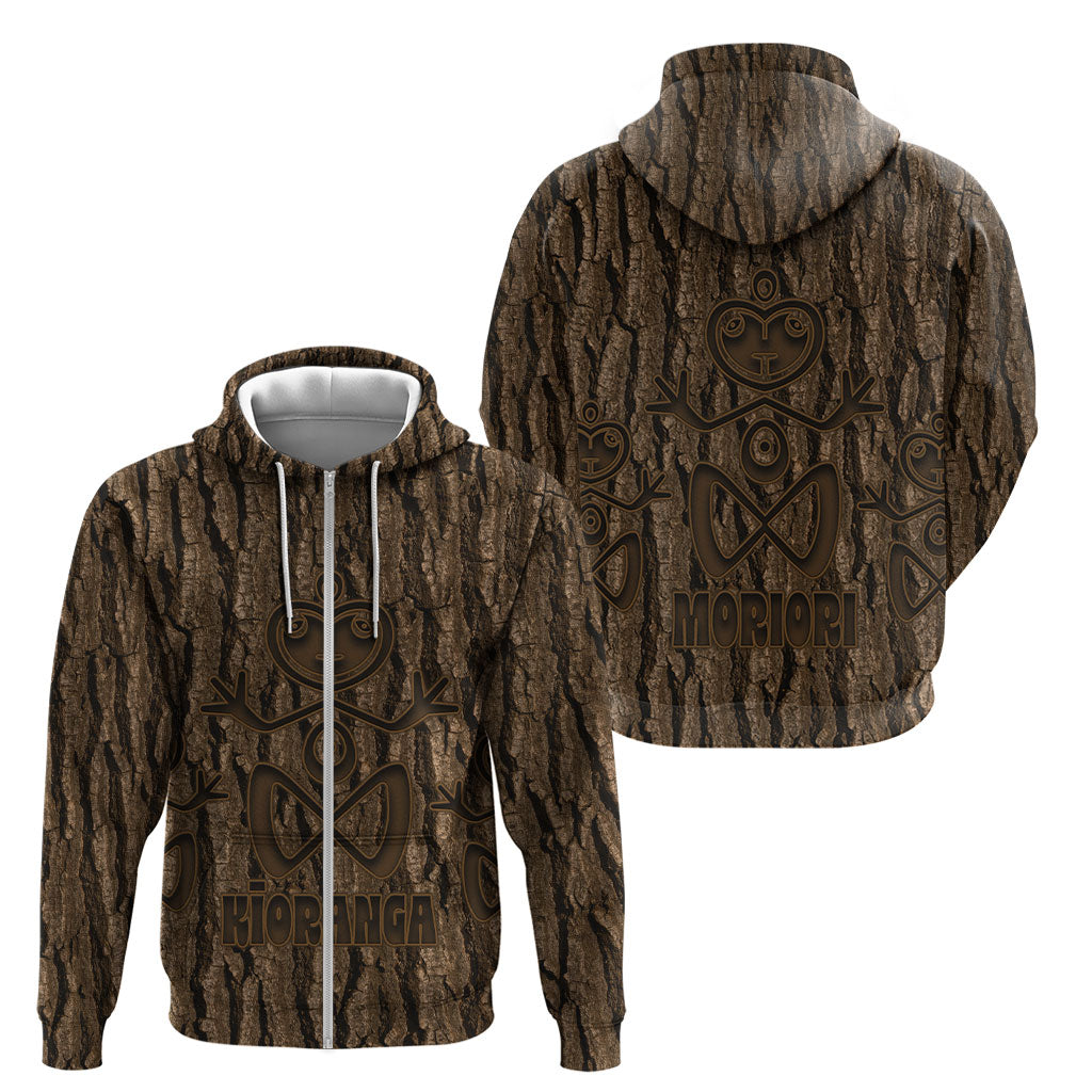 Kioranga Moriori New Zealand Zip Hoodie Kopi Rakau Carving Art LT14 - Polynesian Pride