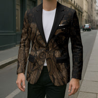 Moriori Kekoru New Zealand Personalised Blazer Kopi Rakau Carving Chatham Islands Map LT14 - Polynesian Pride
