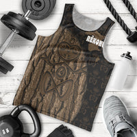 Moriori Kekoru New Zealand Personalised Men Tank Top Kopi Rakau Carving Chatham Islands Map LT14 - Polynesian Pride