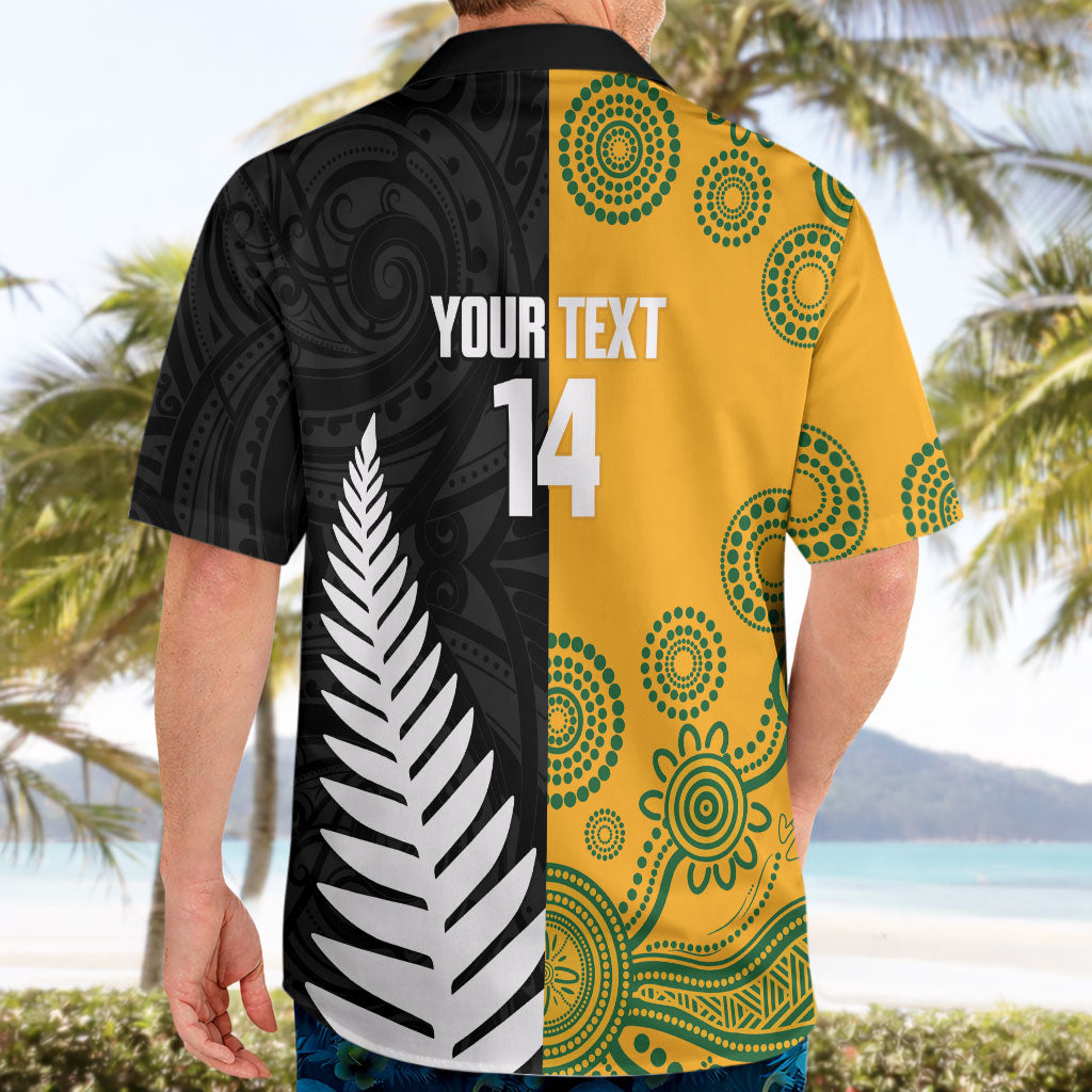 New Zealand Australia Rugby Bledisloe 2026 Custom Hawaiian Shirt Champion Trophy Maori Aboriginal Art LT14 - Polynesian Pride