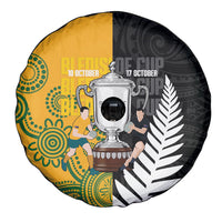 New Zealand Australia Rugby Bledisloe 2026 Spare Tire Cover Champion Trophy Maori Aboriginal Art LT14 - Polynesian Pride