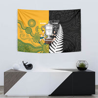 New Zealand Australia Rugby Bledisloe 2026 Tapestry Champion Trophy Maori Aboriginal Art LT14 - Polynesian Pride