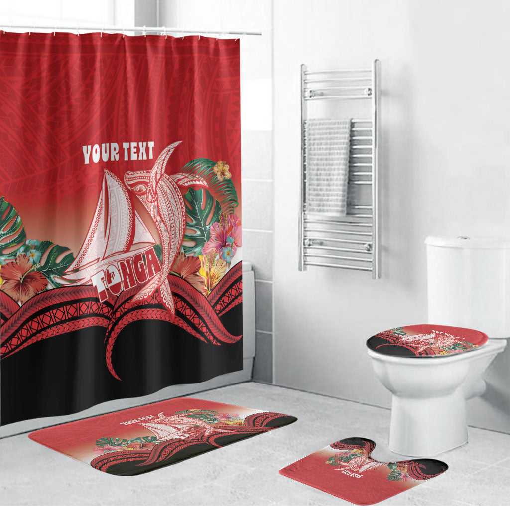 Vavau Sailing Festival Tonga Personalised Bathroom Set Humpback Whale Sailboat Tropical Vibes