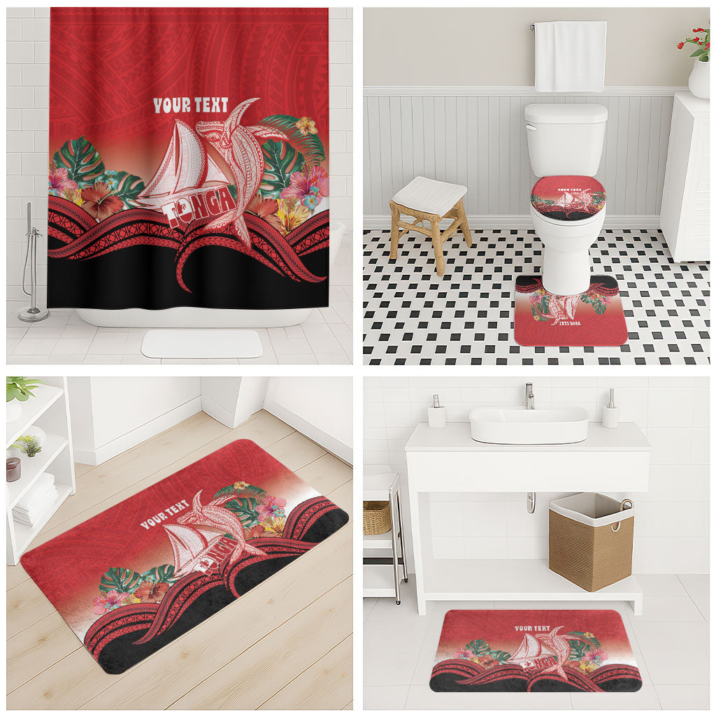 Vavau Sailing Festival Tonga Personalised Bathroom Set Humpback Whale Sailboat Tropical Vibes LT14 - Polynesian Pride