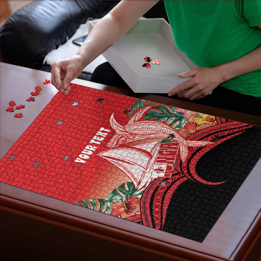 Vavau Sailing Festival Tonga Personalised Puzzle Humpback Whale Sailboat Tropical Vibes LT14 - Polynesian Pride