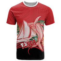 Vavau Sailing Festival Tonga Personalised T Shirt Humpback Whale Sailboat Tropical Vibes LT14 Red - Polynesian Pride