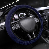 Blue New Zealand Eel Steering Wheel Cover Aotearoa Maori Tuna With Kotiate Weapon LT14 Universal Fit Blue - Polynesian Pride