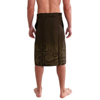 Gold New Zealand Eel Lavalava Aotearoa Maori Tuna With Kotiate Weapon LT14 - Polynesian Pride