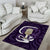 Purple New Zealand Eel Area Rug Aotearoa Maori Tuna With Kotiate Weapon