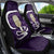 Purple New Zealand Eel Car Seat Cover Aotearoa Maori Tuna With Kotiate Weapon