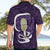 Purple New Zealand Eel Hawaiian Shirt Aotearoa Maori Tuna With Kotiate Weapon