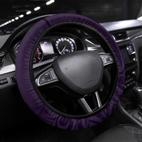 Purple New Zealand Eel Steering Wheel Cover Aotearoa Maori Tuna With Kotiate Weapon LT14 Universal Fit Purple - Polynesian Pride
