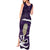 Purple New Zealand Eel Tank Maxi Dress Aotearoa Maori Tuna With Kotiate Weapon