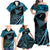 New Zealand Stingray Family Matching Off Shoulder Maxi Dress and Hawaiian Shirt Aotearoa Whai With Maori Paua Shell