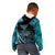 New Zealand Stingray Kid Hoodie Aotearoa Whai With Maori Paua Shell