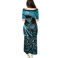New Zealand Stingray Puletasi Aotearoa Whai With Maori Paua Shell LT14 - Polynesian Pride