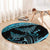 New Zealand Stingray Round Carpet Aotearoa Whai With Maori Paua Shell