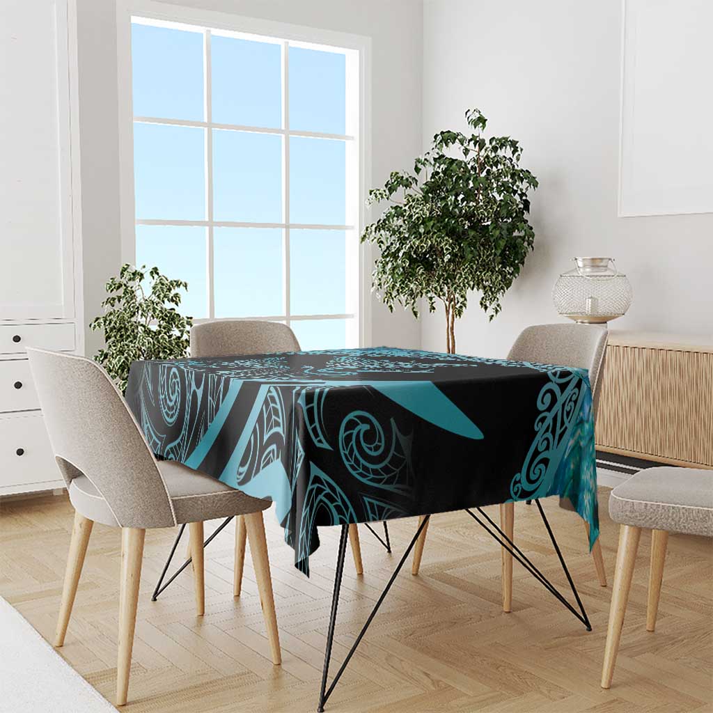 New Zealand Stingray Tablecloth Aotearoa Whai With Maori Paua Shell LT14 - Polynesian Pride