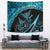 New Zealand Stingray Tapestry Aotearoa Whai With Maori Paua Shell