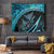 New Zealand Stingray Tapestry Aotearoa Whai With Maori Paua Shell