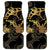 Black And Gold Aotearoa Whai Car Mats NZ Stingrays Maori Curves Style