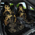 Black And Gold Aotearoa Whai Car Seat Cover NZ Stingrays Maori Curves Style