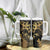 Black And Gold Aotearoa Whai Tumbler With Handle NZ Stingrays Maori Curves Style