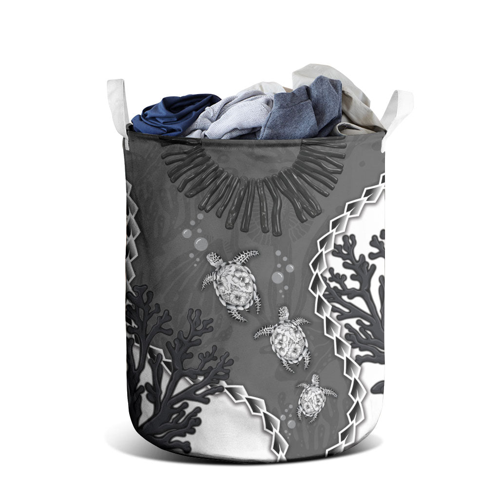 Black Coral Hawaii Laundry Basket Ekaha Ku Moana Honu Sea Turtle LT14 - Polynesian Pride