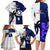 Fiji And Scotland Rugby Family Matching Long Sleeve Bodycon Dress and Hawaiian Shirt Fijian Tapa Pattern With Thistle LT14 - Polynesian Pride