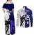 Custom Fiji And Scotland Rugby Couples Matching Off Shoulder Maxi Dress and Long Sleeve Button Shirts Fijian Tapa Pattern With Thistle LT14 - Polynesian Pride