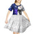 Custom Fiji And Scotland Rugby Kid Short Sleeve Dress Fijian Tapa Pattern With Thistle LT14 - Polynesian Pride